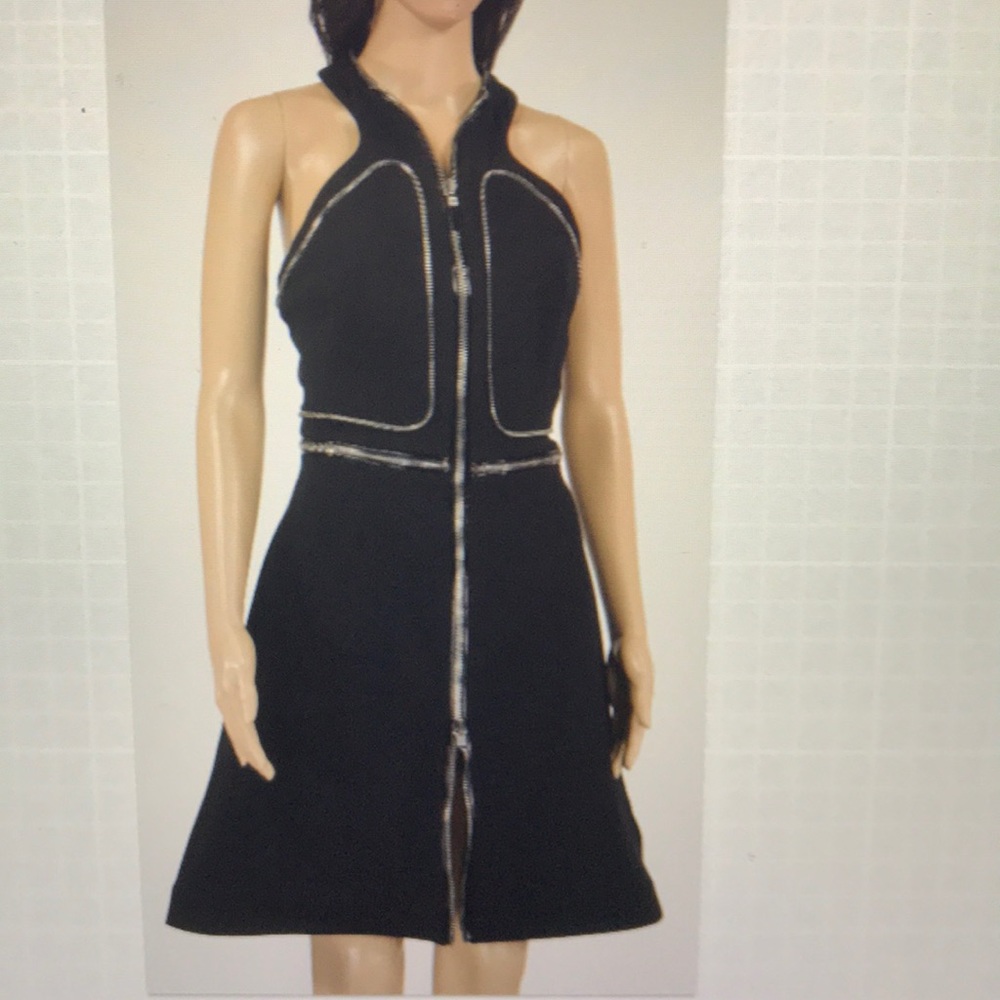 Alexander McQueen zip-detailed black dress - Picture 5 of 9